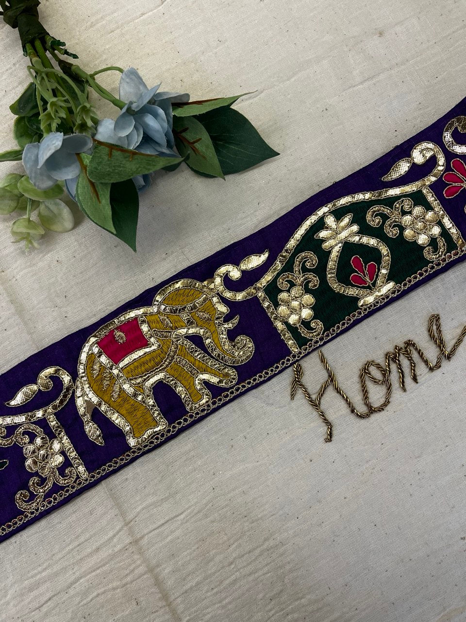 Floral Motif Trim Lace