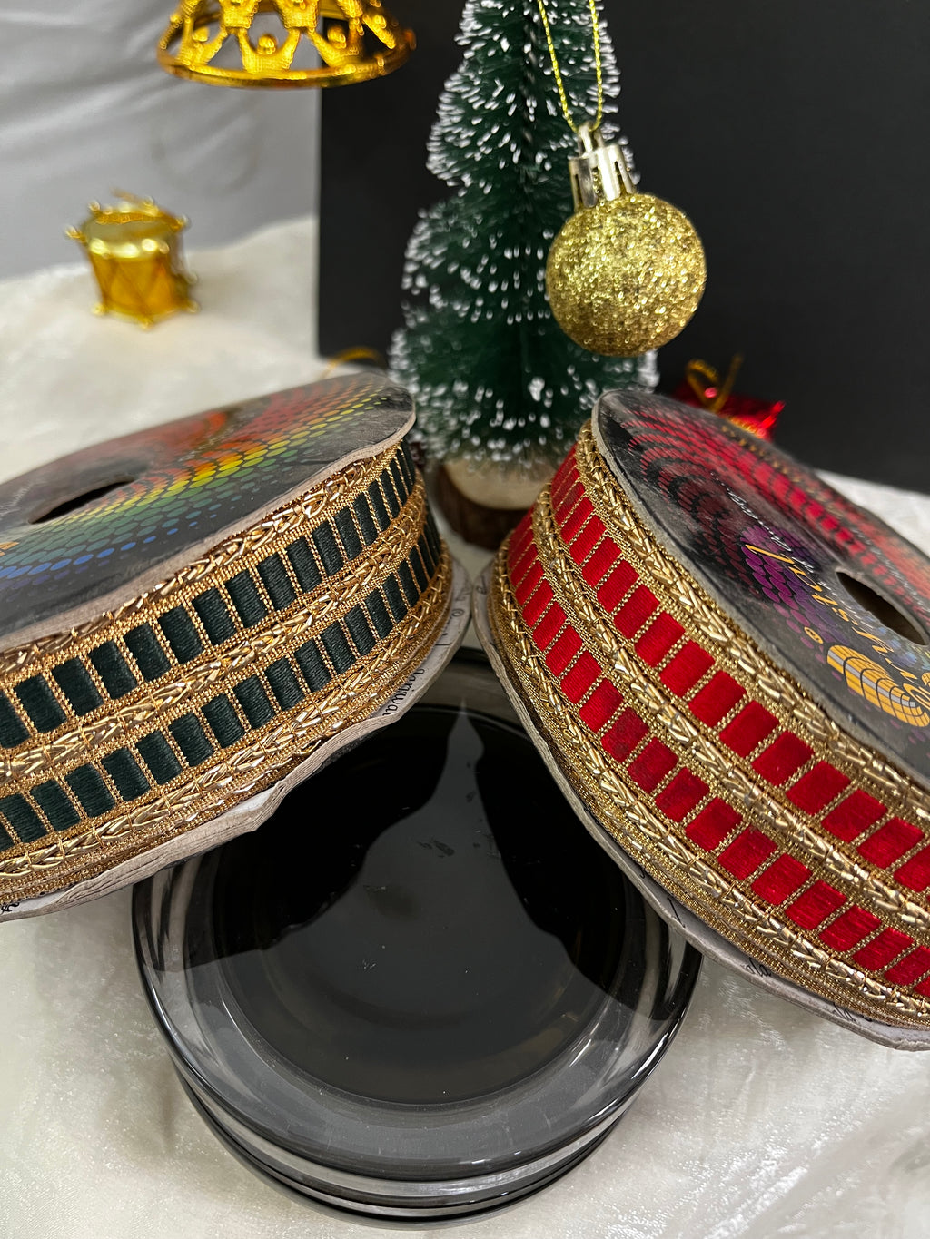 Zari Metallic Striped Gota