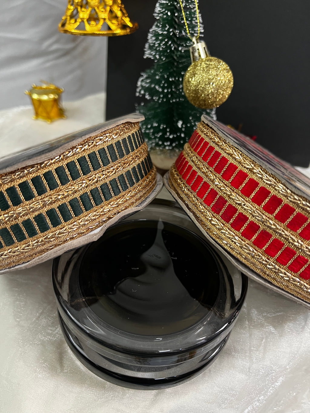 Zari Metallic Striped Gota