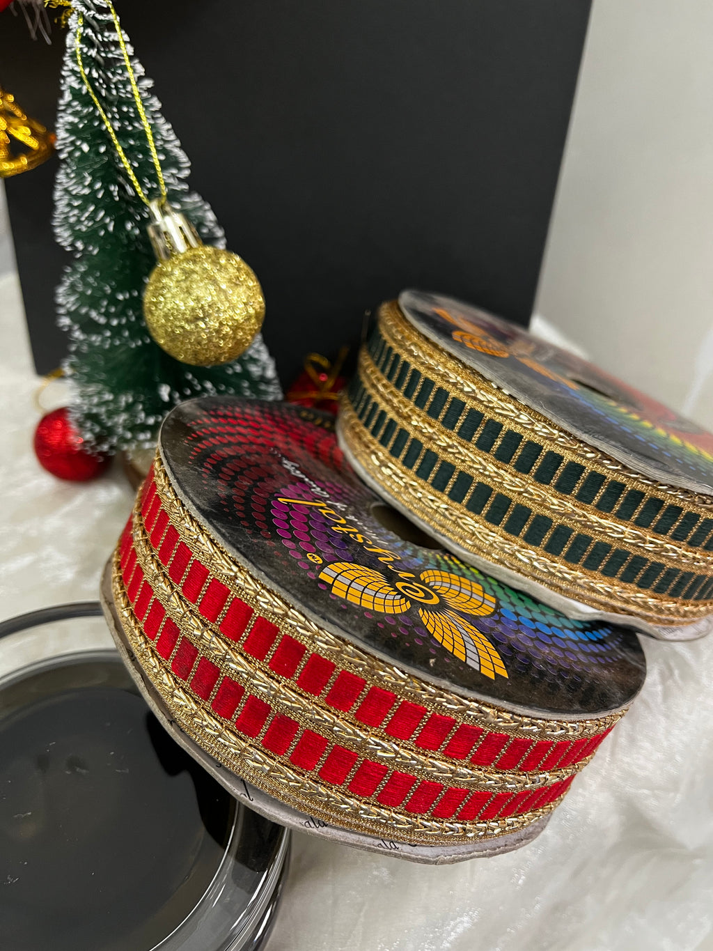 Zari Metallic Striped Gota