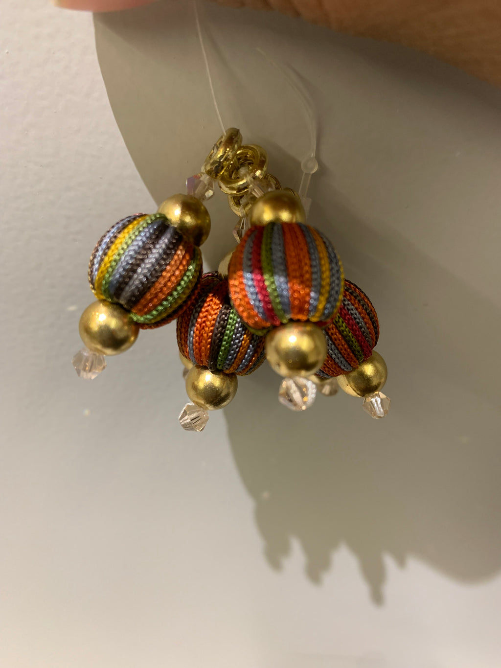Multicolor Striped Ball Tassels