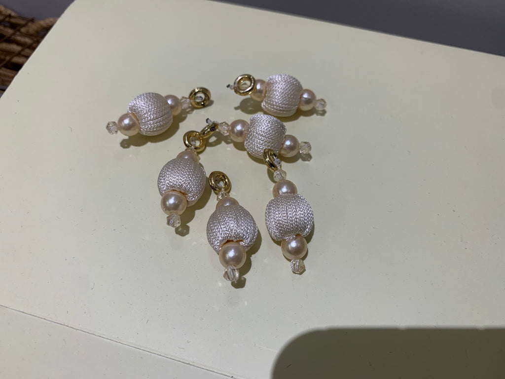 Thread-Wrapped Bead Charms