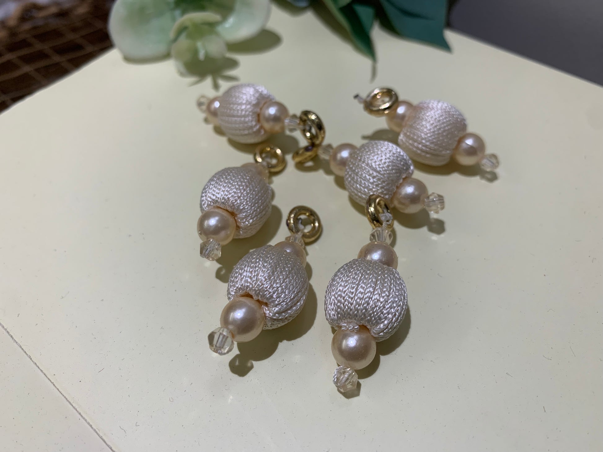 Thread-Wrapped Bead Charms