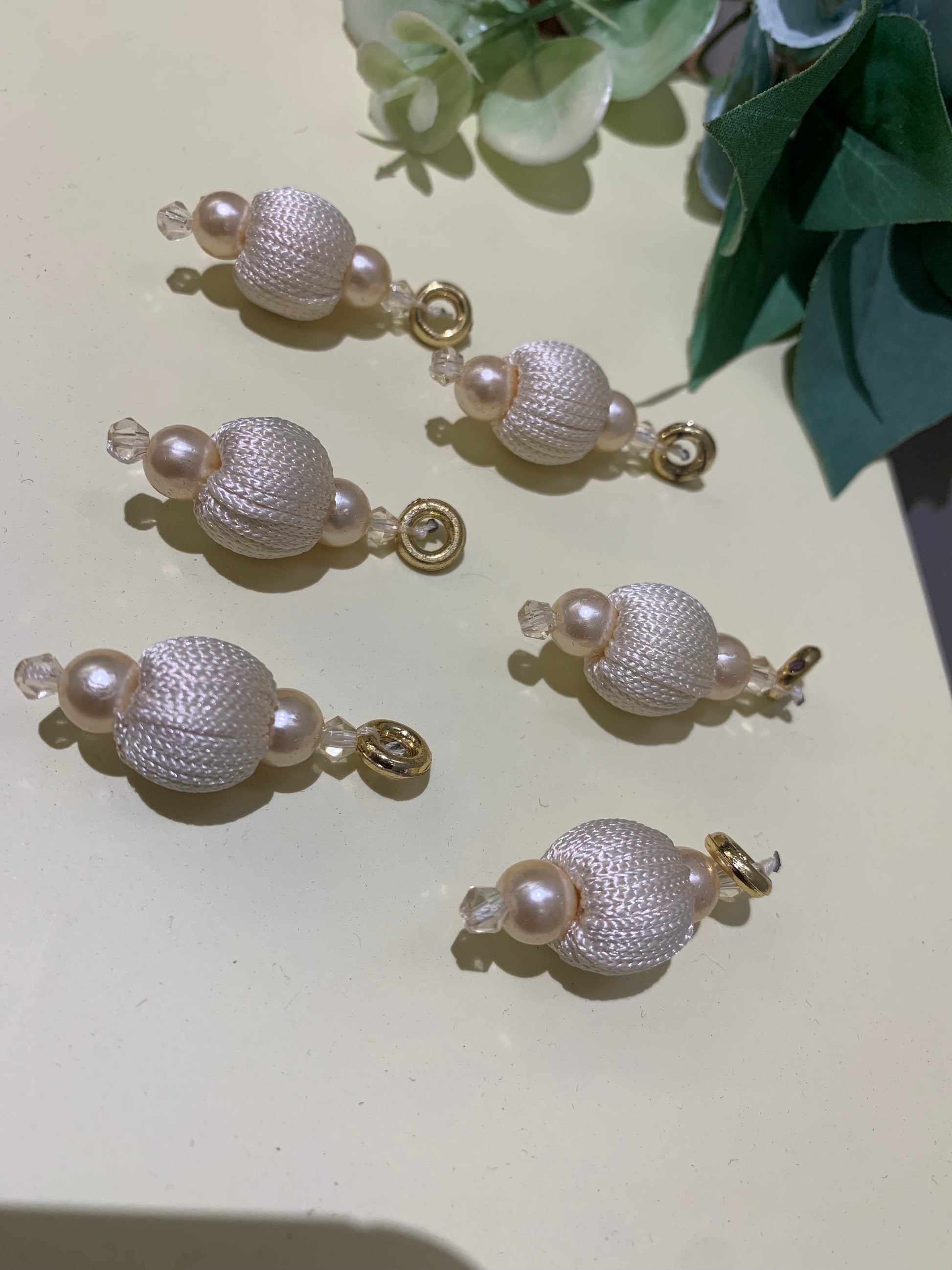 Thread-Wrapped Bead Charms