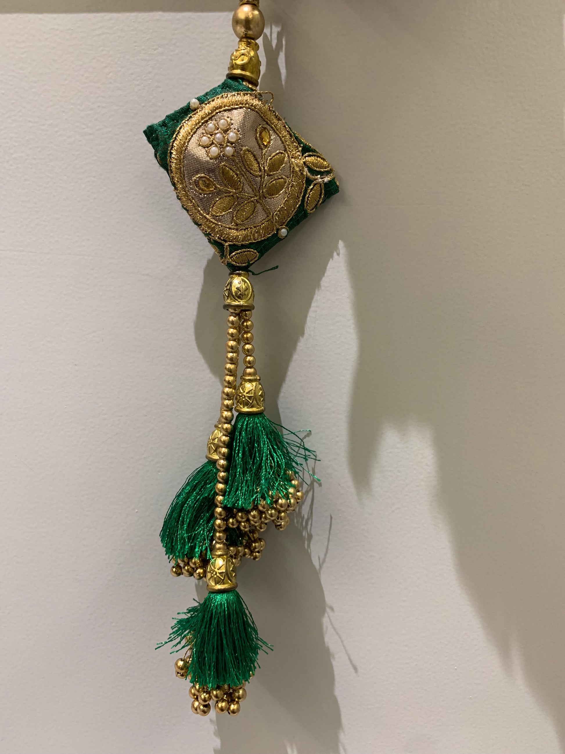 Emerald Green Thread Tassels