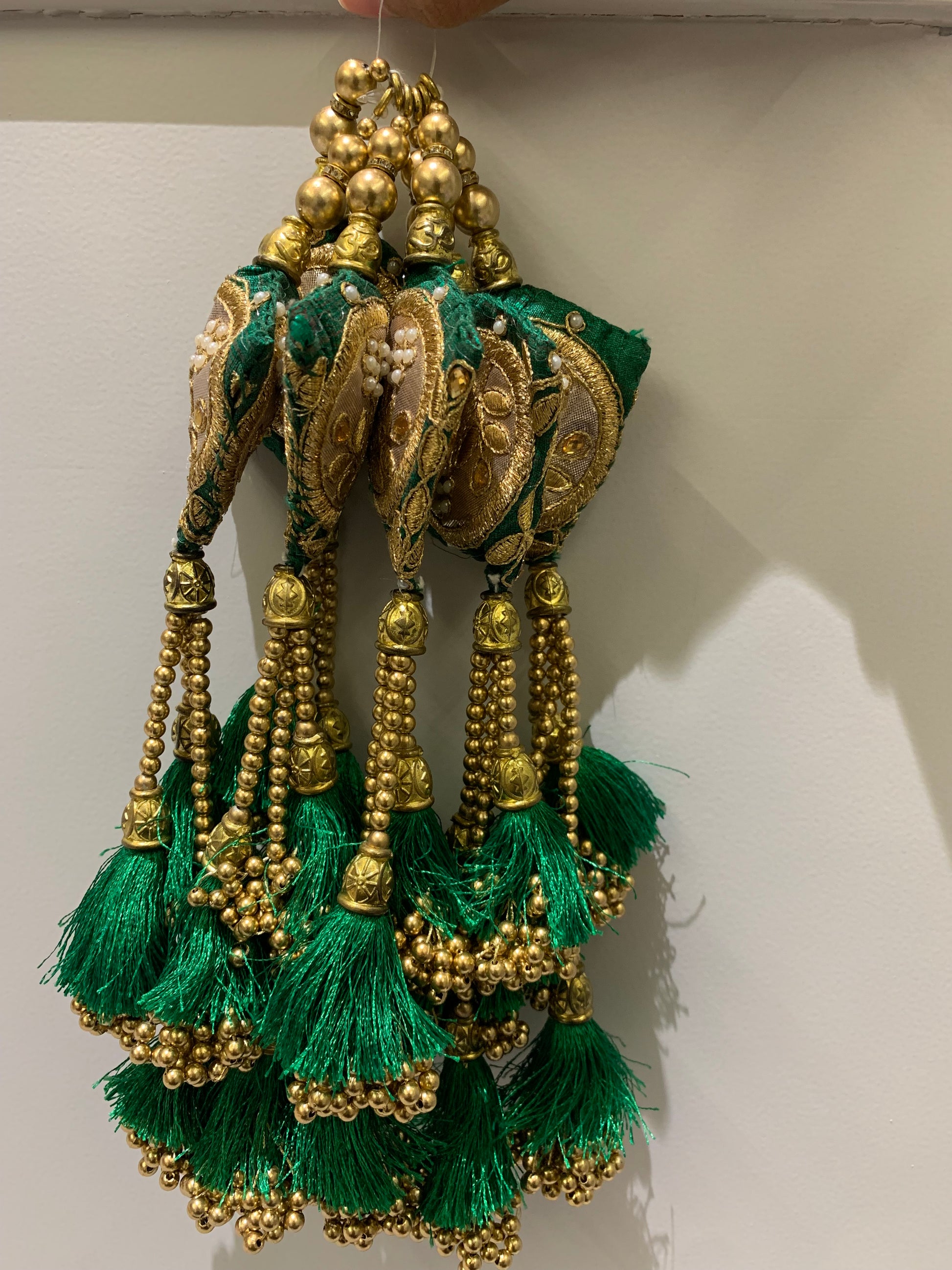 Emerald Green Thread Tassels