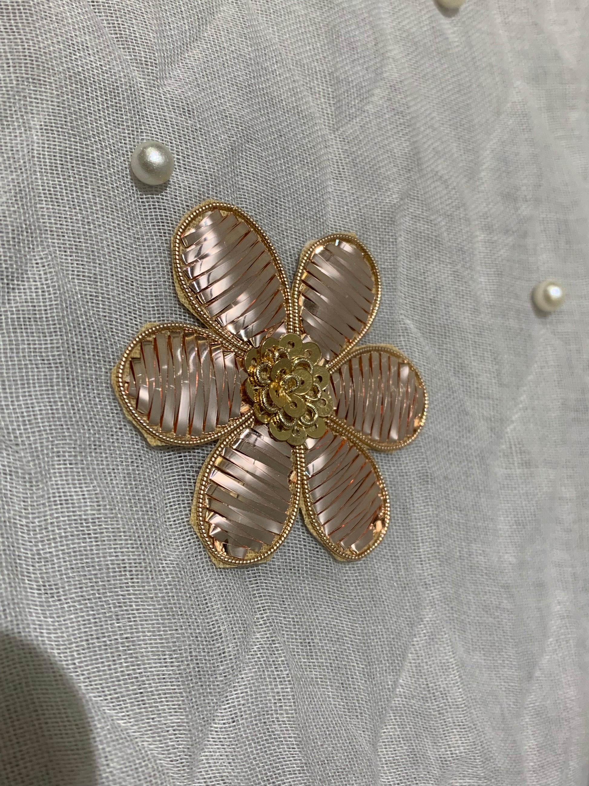 Metallic Flower Patch