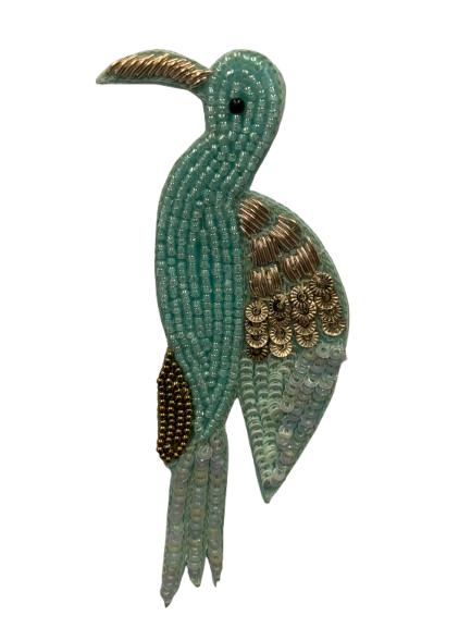 Beaded Bird Patch