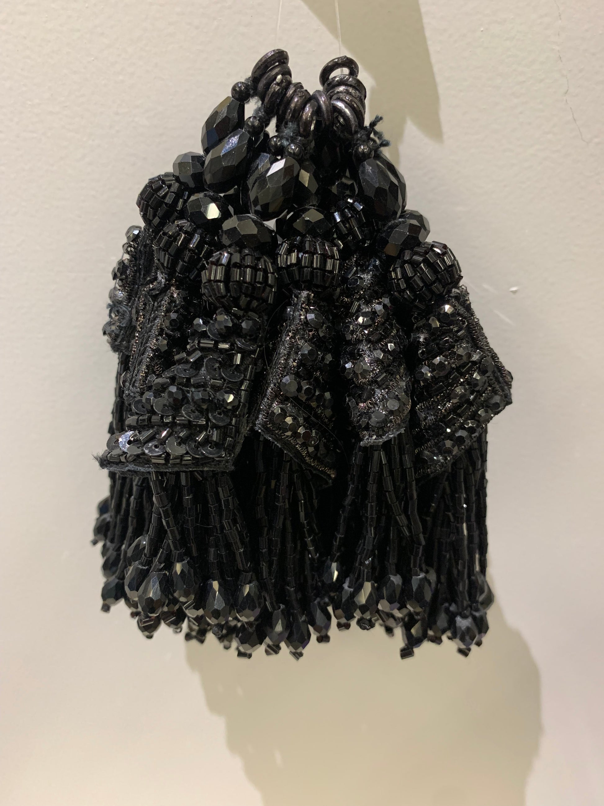 Crystal White Beaded Bridal Tassels