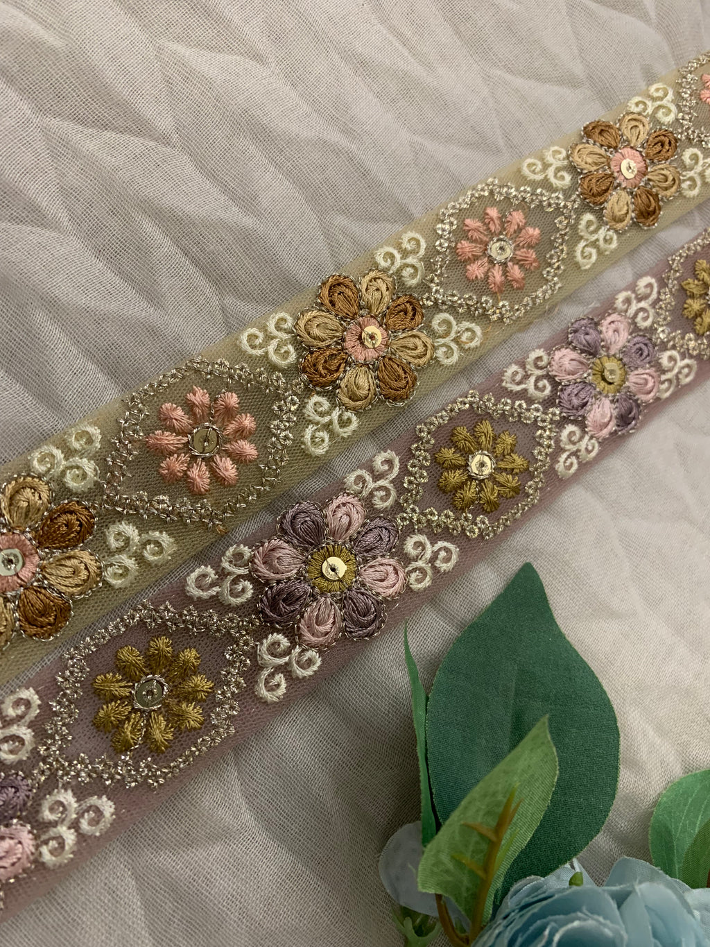 Organza Embroidered Trim