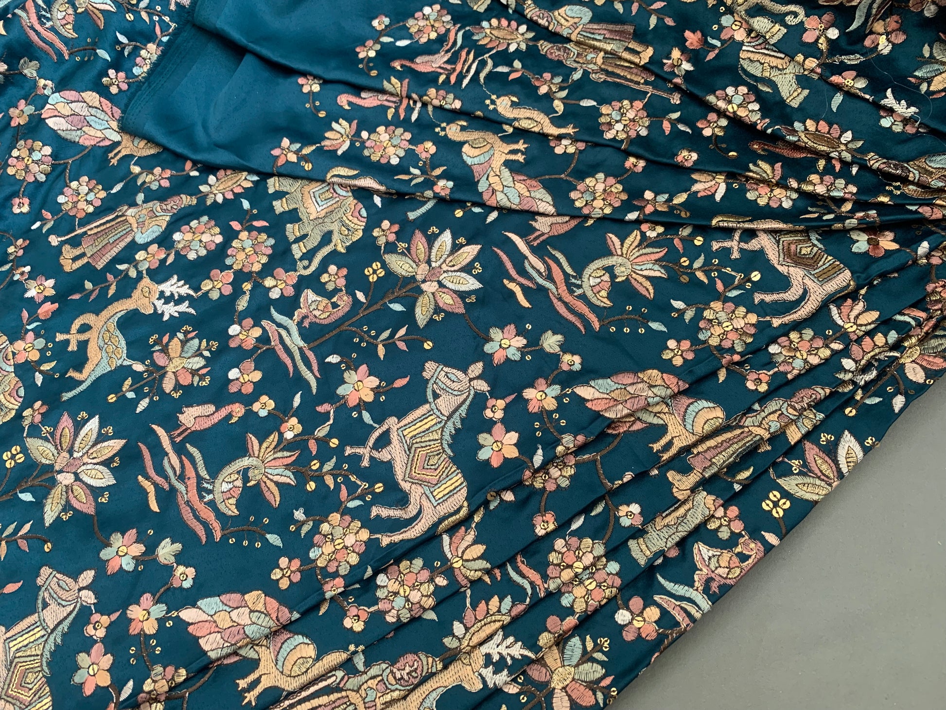 Royal Heritage Embroidered Silk Fabric