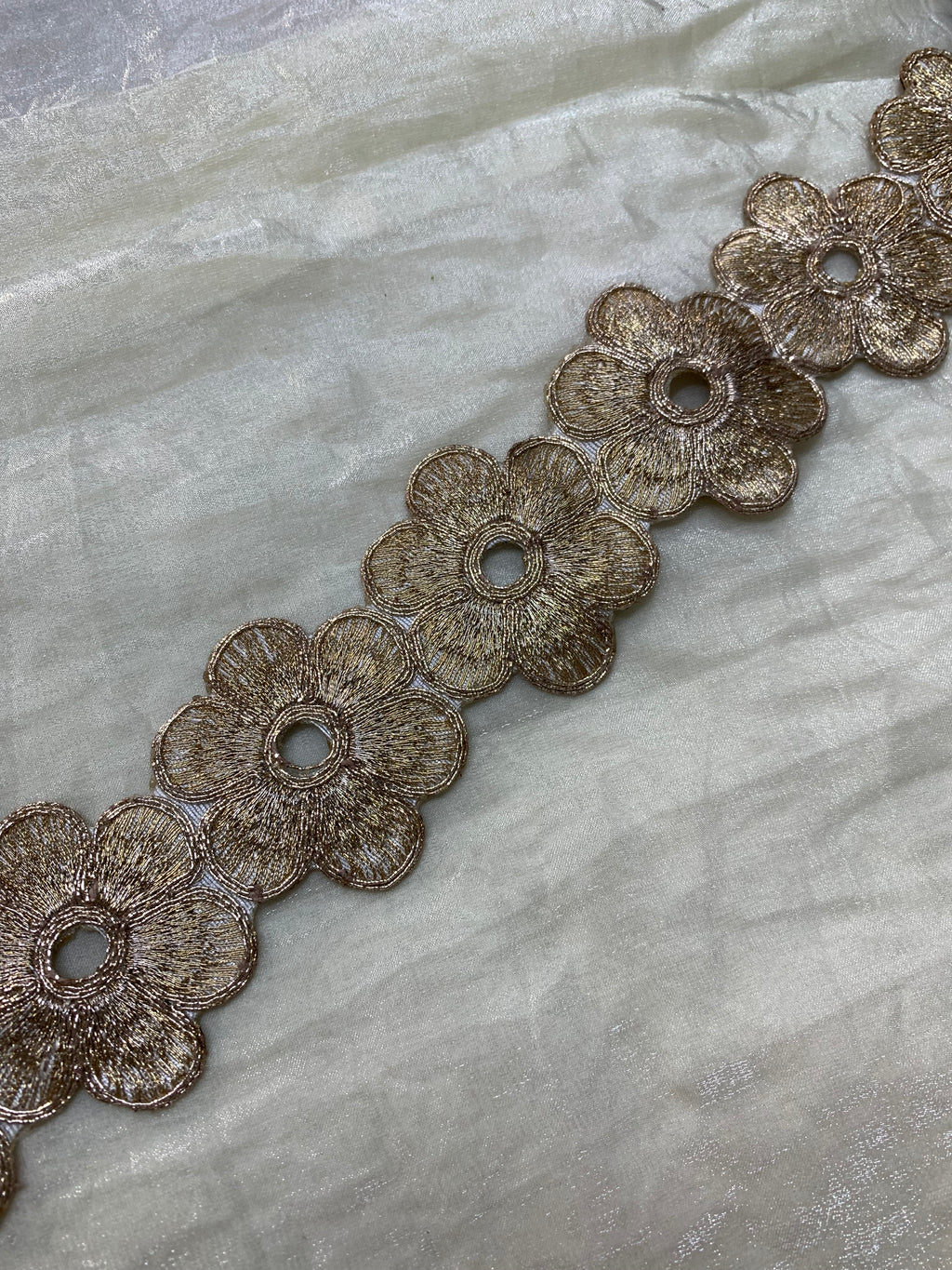 Floral Cutwork Zari Embroidered Border