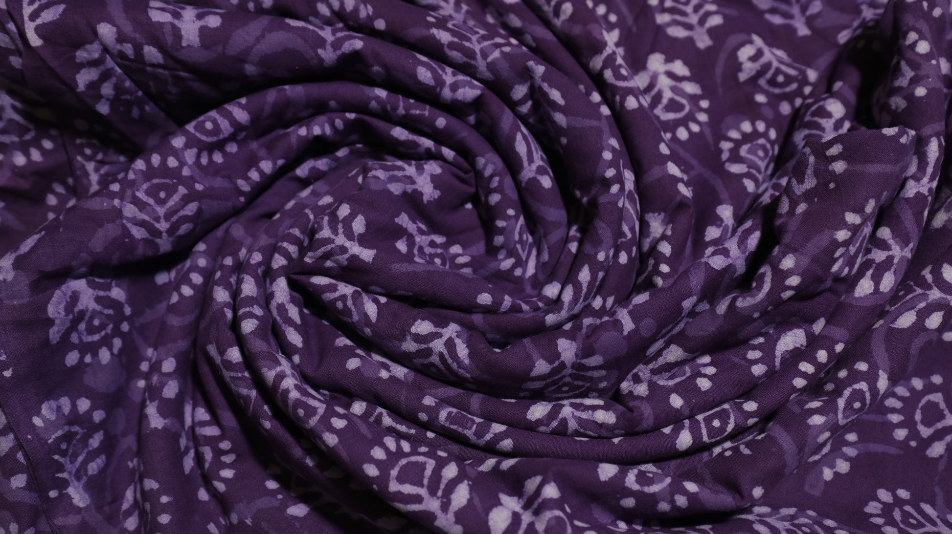 Mystic Violet Batik Print Cotton