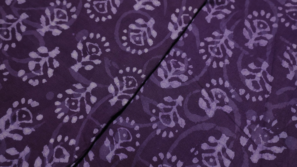 Mystic Violet Batik Print Cotton