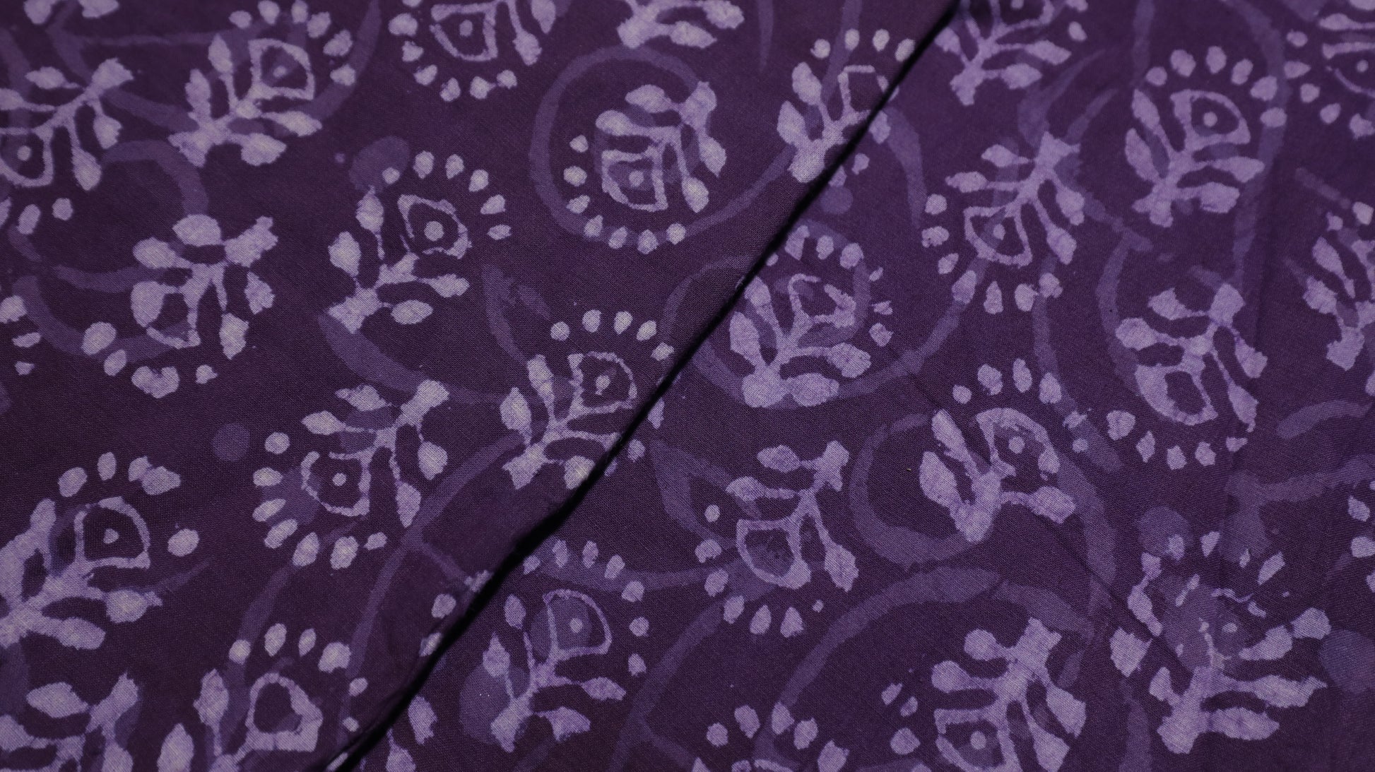 Mystic Violet Batik Print Cotton