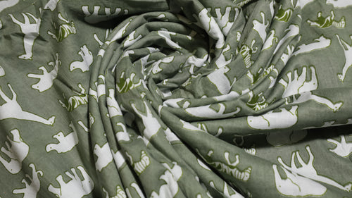 Animal Print Cotton Cambric