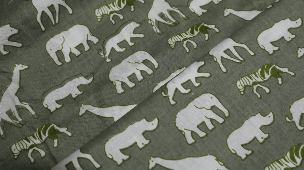 Animal Print Cotton Cambric