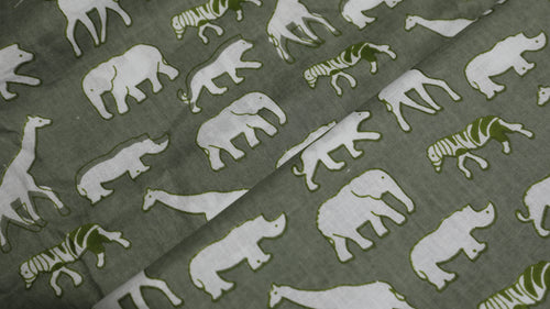 Animal Print Cotton Cambric