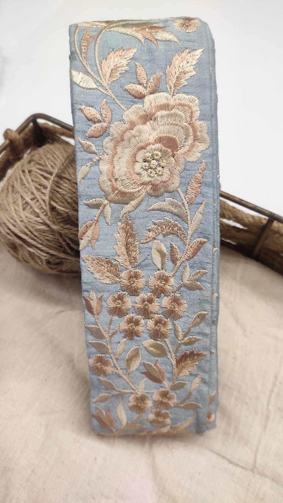 Embroidered Floral Trim – Vintage Elegance Collection