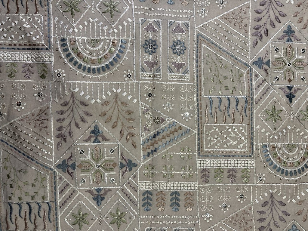 Embroidery patchwork work fabric