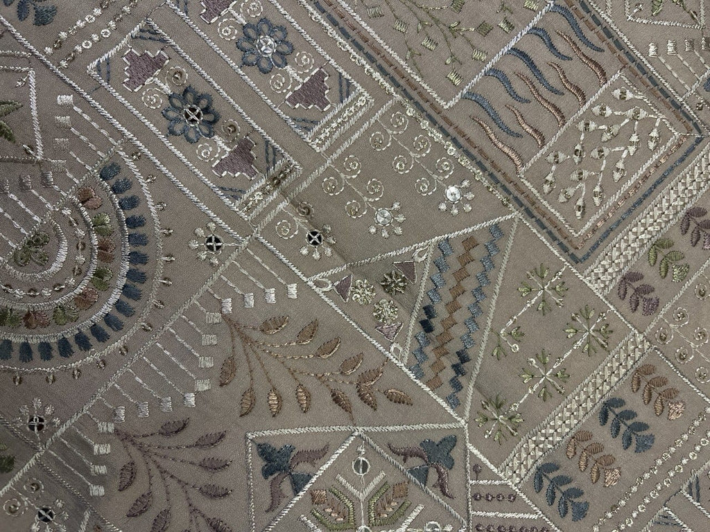 Embroidery patchwork work fabric