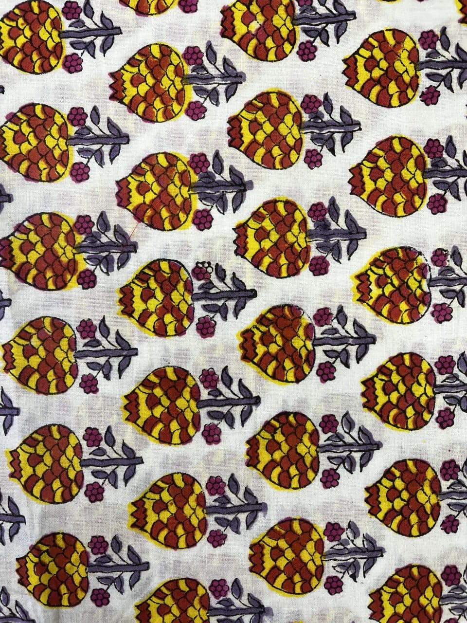 Hand Block Print Cotton Fabric