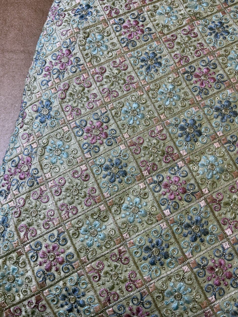 Geometric Floral Embroidery