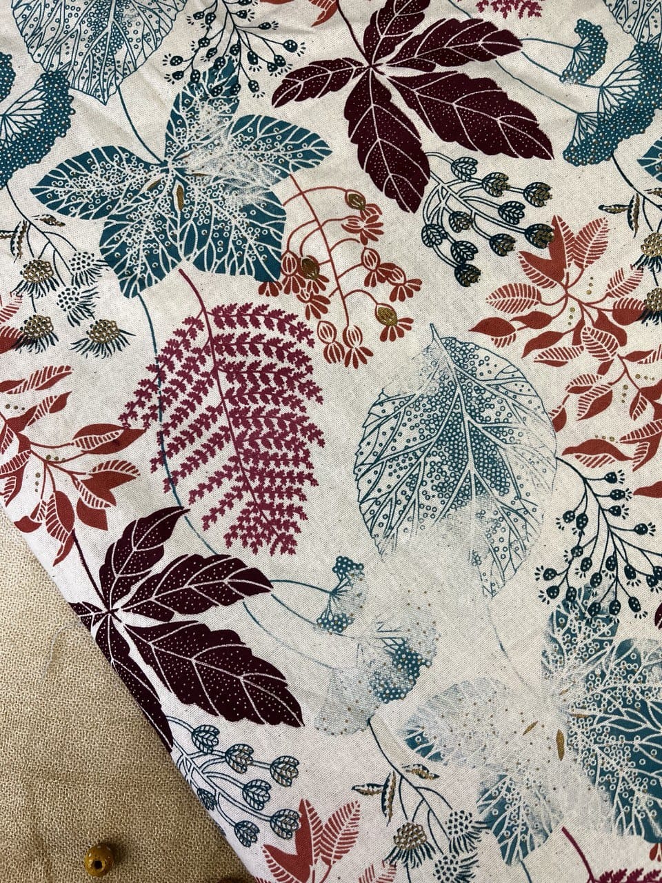 Digital Flower Print Cotton Fabric