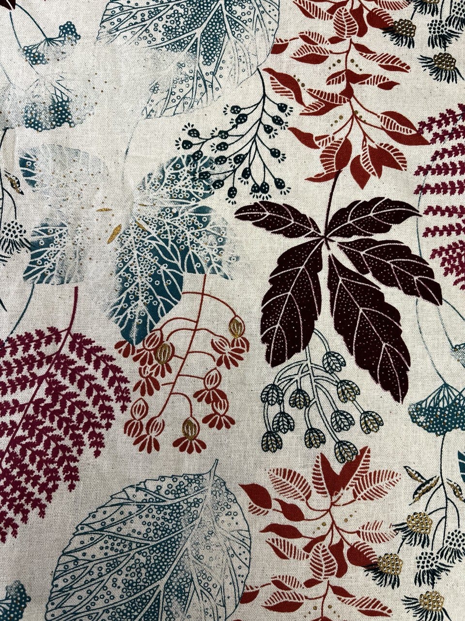 Digital Flower Print Cotton Fabric