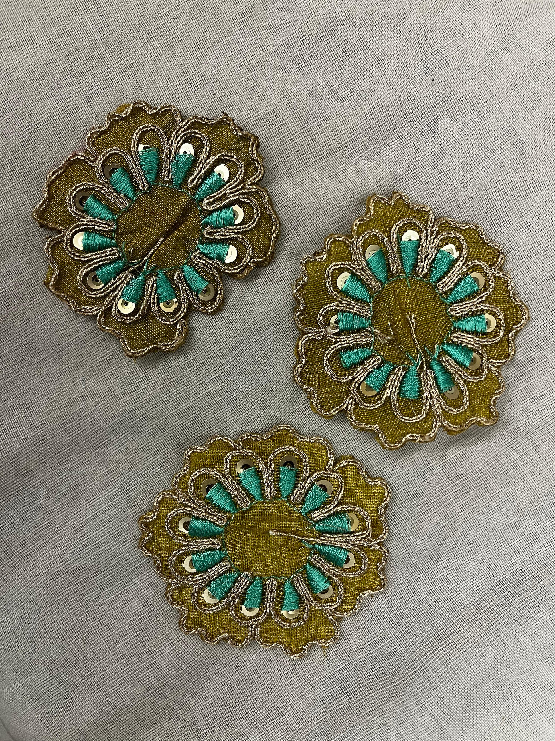 Olive Green Flower patch