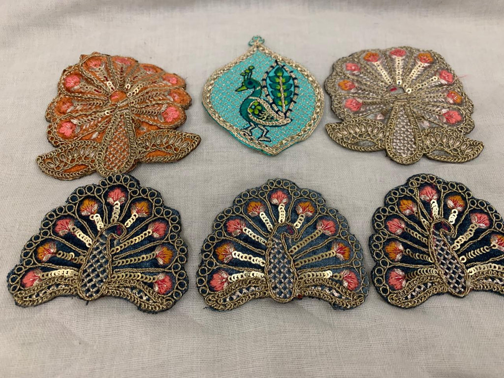 Zari Peacock patch