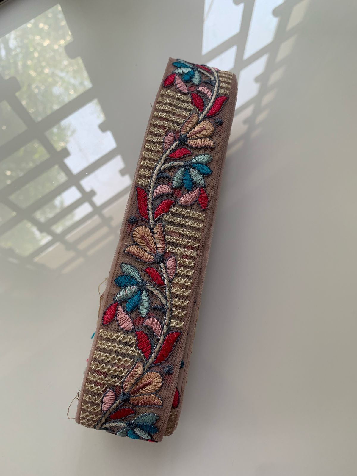 Floral Embroidered Lace Trim