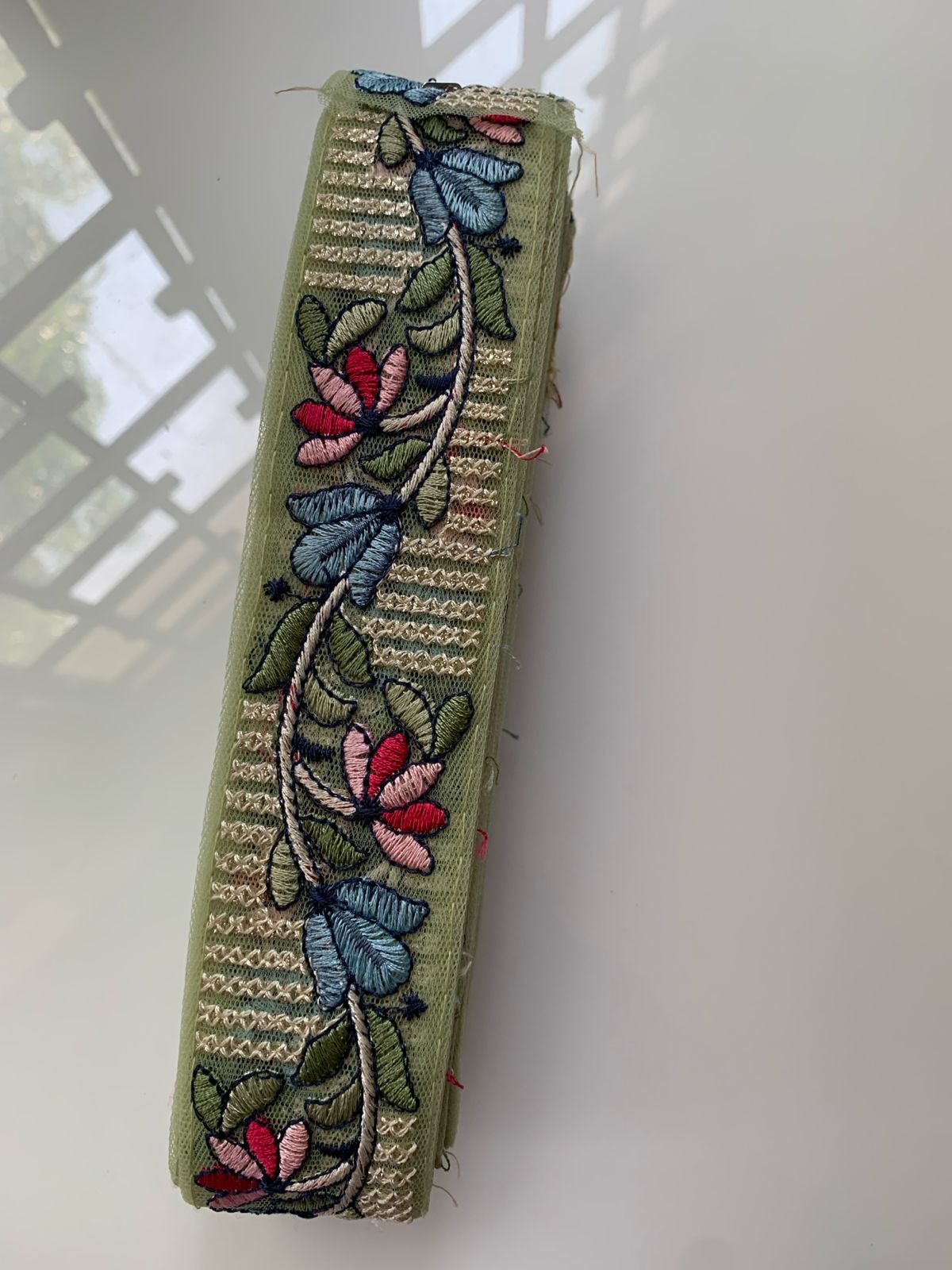 Floral Embroidered Lace Trim